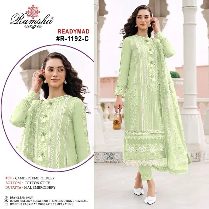 Ramsha R 1192 Nx Embroidery Readymade Pakistani Suits Wholesalers In Delhi
